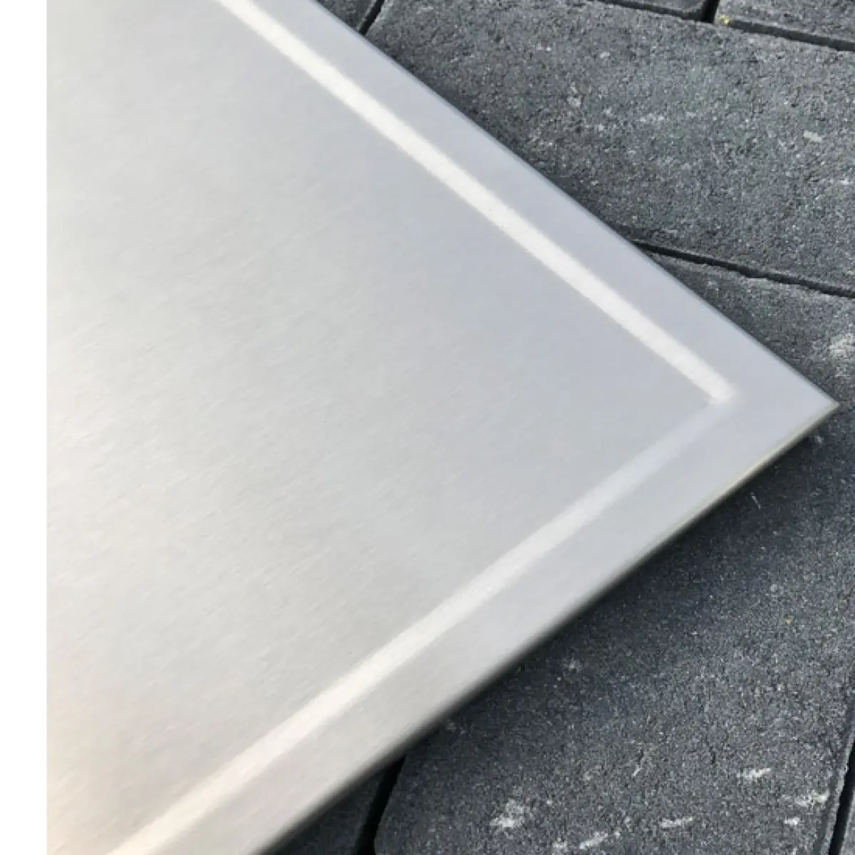 RVS Keukenblad met waterkering