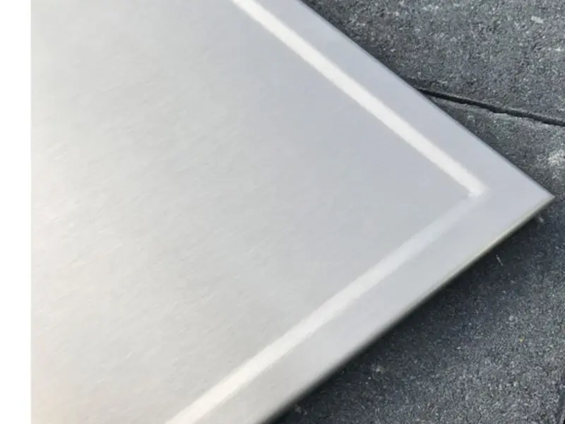 RVS keukenblad met waterkering